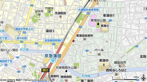 東京都大田区東蒲田 地図（住所一覧から検索） ：マピオン