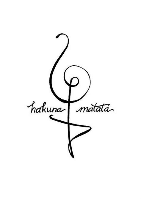 Hakuna Matata Symbol Tattoo