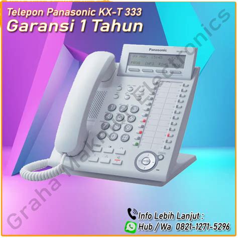 Jual Panasonic KX DT333 Telepon Digital Telp Pabx Key Telephone Hybrid