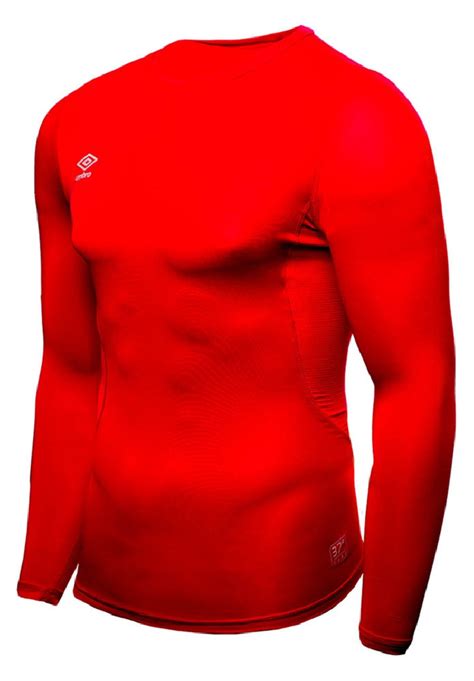 Camiseta Termica Manga Larga Core Crew Roja 64702u 7ra