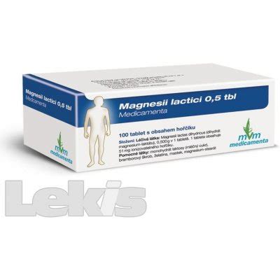 Magnesii Lactici Tbl Medicamenta Por G Tbl Nob Od K