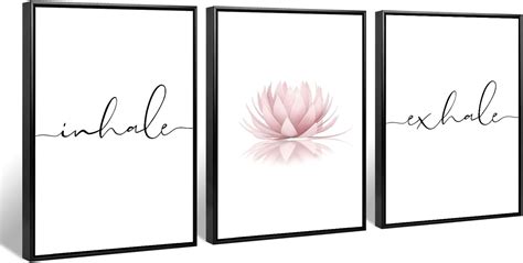 Asdg12s Inhale Exhale Wall Art Decor Inhale Exhale Canvas Wall Art