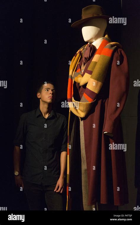 London, UK. 22/10/2015. Costumes worn by the 4th doctor Tom Baker ...