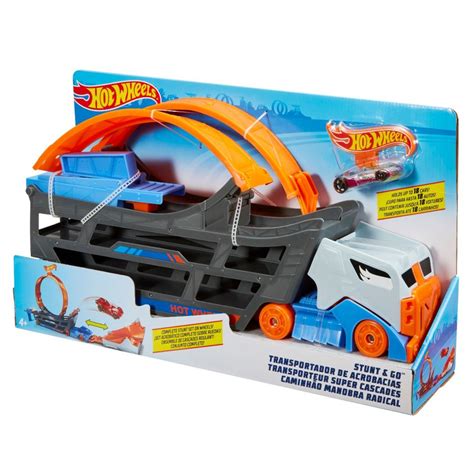 Set Camion Cu Pista De Lansare Si Masinuta Hot Wheels Noriel