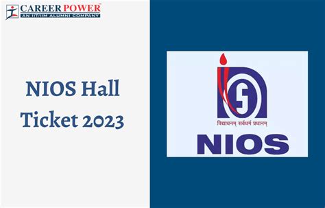 Nios 12th Hall Ticket 2023 Out Admit Card Download Link