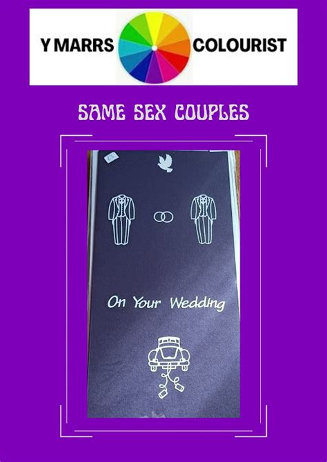 Handmade Same Sex Wedding Cards By Y Marrs Colourist Youtube