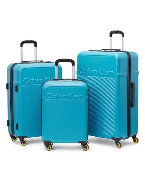 Calvin Klein Expression 3 Piece luggage Set in Blue | Lyst