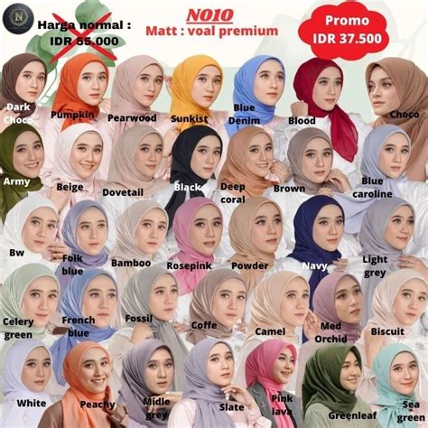 Jual SPECIAL PRICE HIJAB VOAL NADHEERA LUXURY N010 Hijab Jilbab