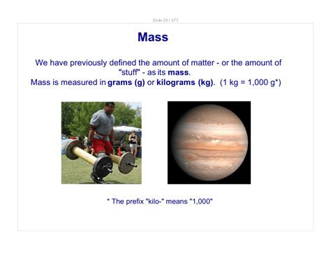 Mass Vs Weight Science Quizizz