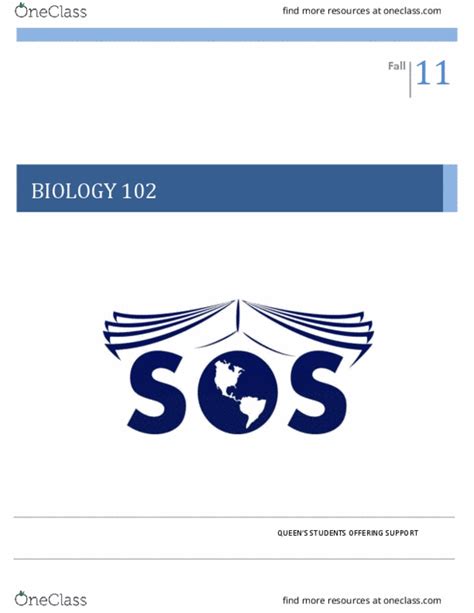 Biol Final Biol Sos Pdf Oneclass