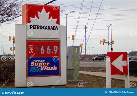 Low Gas Price at Petro-Canada Amid COVID-19 Crisis Editorial Image ...