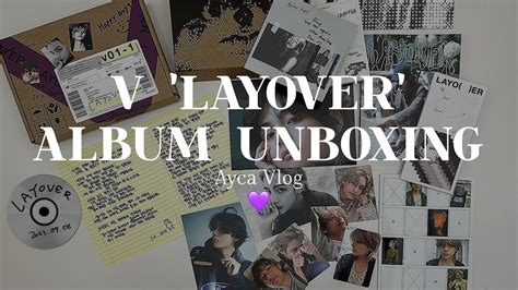 V LAYOVER ALBUM UNBOXING Bts Album Unboxing K Pop Album Unboxing