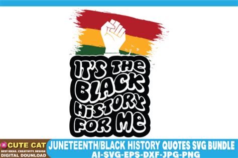 Its The Black History Juneteenth Design Graphic By Cute Cat · Creative