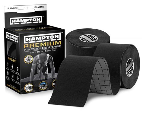 Hampton Adams 2 Pack Kinesiology Tape For Physical Therapy Sports