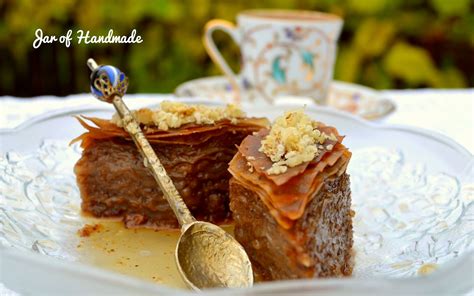 Jar Of Handmade Recipe Bosnian Baklava With A Special Chocolate Twist