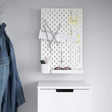 SKÅDIS СКОДИС, Настенная панель, комбинация, белый, 36x56 см. IKEA