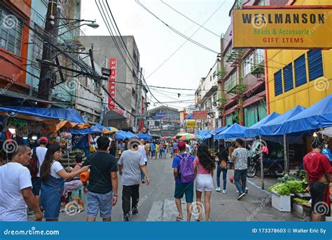 Quiapo Philippines July 16 2016 Man Sitting On The Chair At The