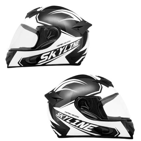 Capacete Fechado Masculino Feminino Mixs Mx Skyline Brilhante Shopee