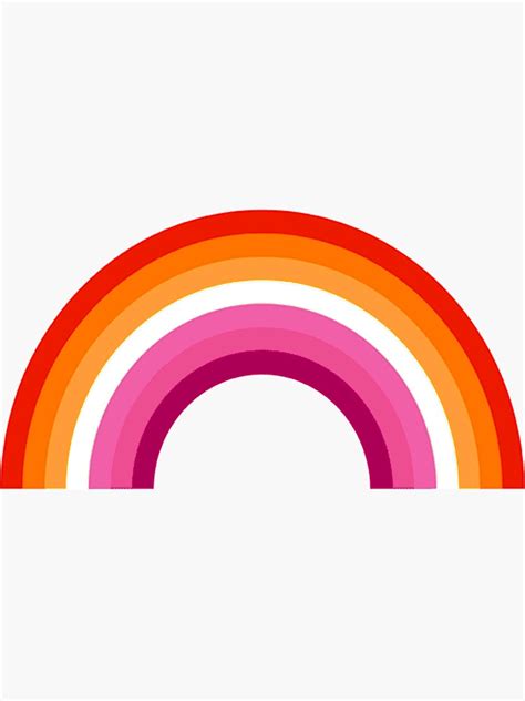 Lesbian Rainbow Sticker For Sale By Maudel Status Redbubble