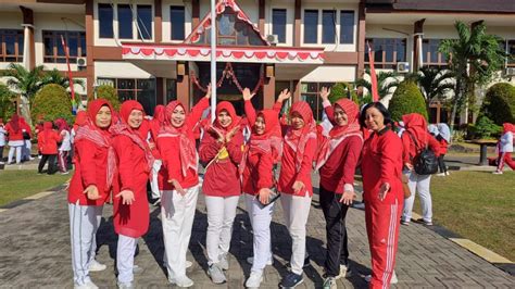 Dinparta Berpartisipasi Ramaikan Senam Bersama Dharma Wanita Persatuan