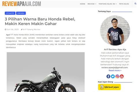 3 Pilihan Warna Baru Honda Rebel Makin Keren Makin Gahar Astra Motor