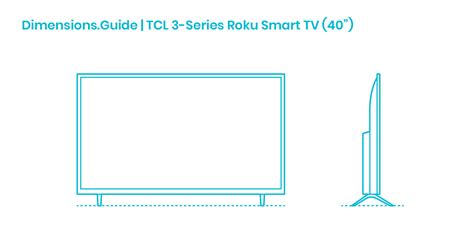 Tcl Series Roku Smart Tv Dimensions Drawings Dimensions Guide