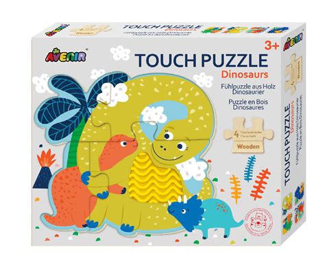 Avenir Puzzle Sensoryczne Dinozaury 4x4 El Aveir Sklep EMPIK