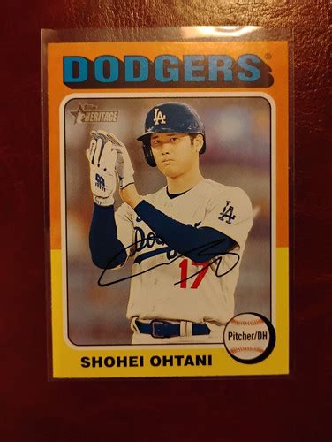 Topps Heritage Shohei Ohtani Ebay