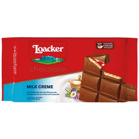 Chocolate Loacker Milk Cream At A Price Of 3 89 Lv EBag Bg