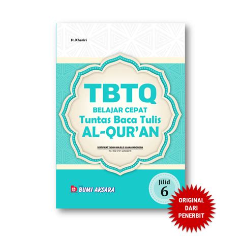 Jual Bumi Aksara TBTQ Jilid 6 Baca Tulis Al Qur An Shopee Indonesia