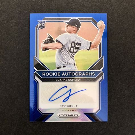 Clarke Schmidt 2021 Panini Prizm Rookie Autographs Blue RC /149 Yankees ...