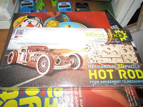 Wood Trick Hot Rod Model Mechanical D Wooden Puzzle Best DIY Toy Complete Free USA Shipping Etsy