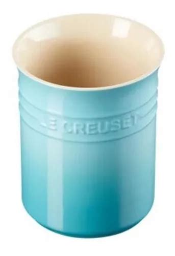 Porta Utensílios Cerâmica 1l Oficial Le Creuset Azul Caribe