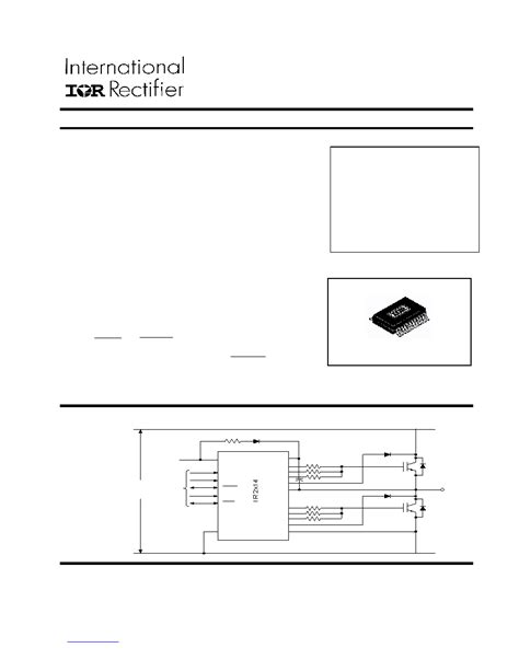 IR2214SSPBF Datasheet 1 33 Pages IRF HALF BRIDGE GATE DRIVER IC