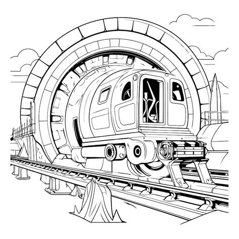 Premium Vector | Train locomotive railway wheel railroad carriage ...