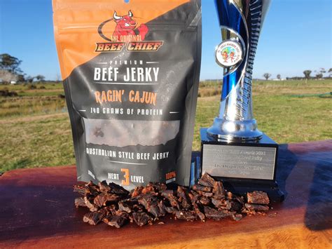 Ragin Cajun Beef Jerky Australian Made Original Beef Chief