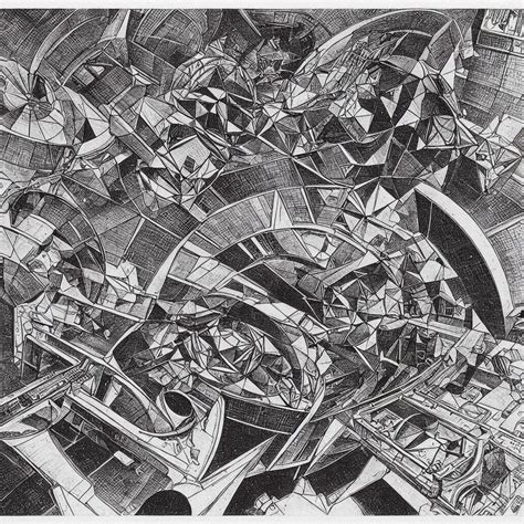 A Spaceship With An Impossible Geometry By M C Escher Stable