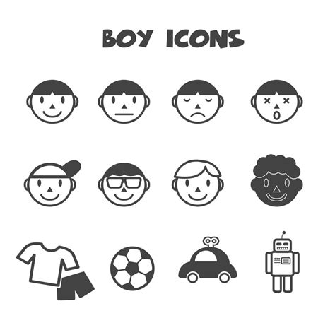 boy icons symbol 630194 Vector Art at Vecteezy