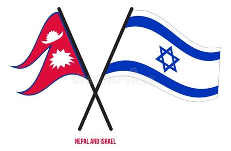 Israel Vs Nepal Smoke Flags Placed Side By Side Israeli And Nepal Flag