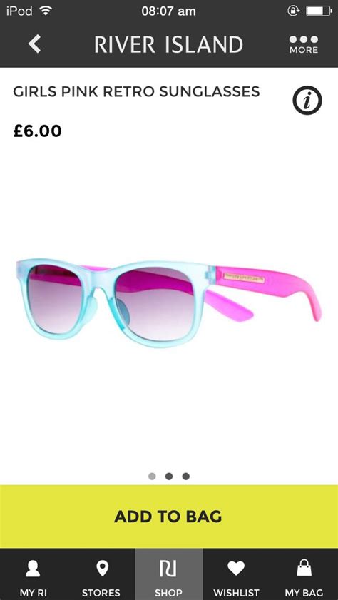 Just Got These Retro Sunglasses From River Island Bright And Practical For The Summer