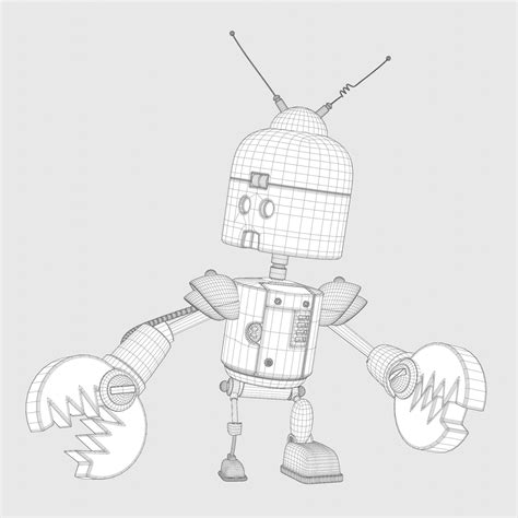 Realistic Robot - 4K Texture 3D model rigged | CGTrader