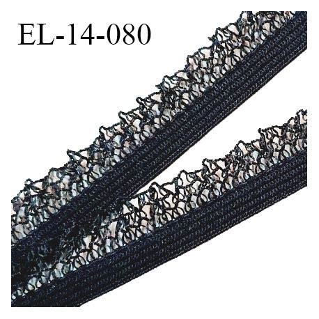 Elastique 14 Mm Lingerie Picot Dentelle Couleur Noir Haut De Gamme Prix