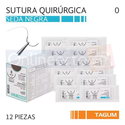 Sutura Hilo Quirurgic No Absorbible Seda Trenzada Cal Mm Meses