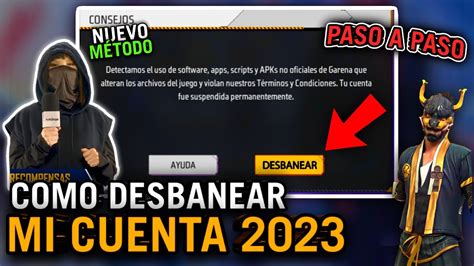 GUIA COMO QUITAR BANEO PERMANENTE PASO A PASO FREE FIRE 2023