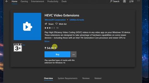 Install Official Hevc Codec For Windows Free Microsoft