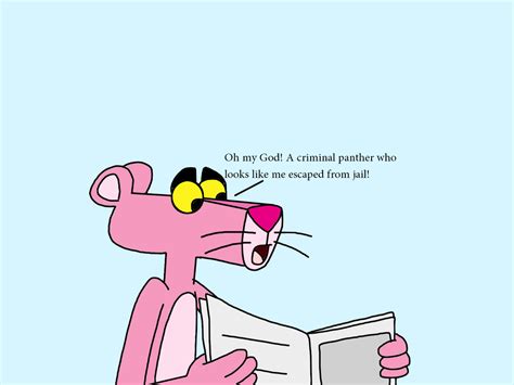 Pink Panther reading a news about a criminal by Ultra-Shounen-Kai-Z on ...