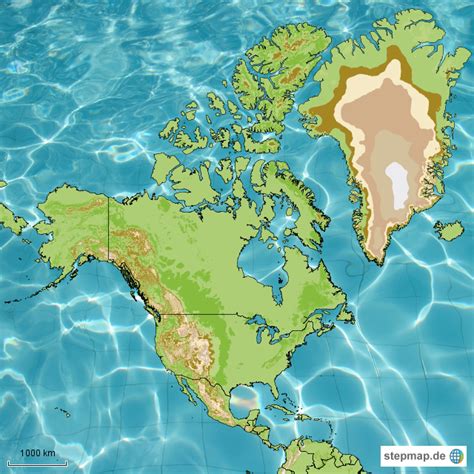 Stepmap Nordamerika Landkarte F R Nordamerika