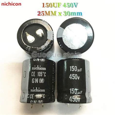 2pcs 450V 150UF Nigikon Electrolytic Capacitor 150UF 450V 25 30 GN 105