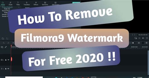 how to remove filmora9 watermark for free 2021/2020