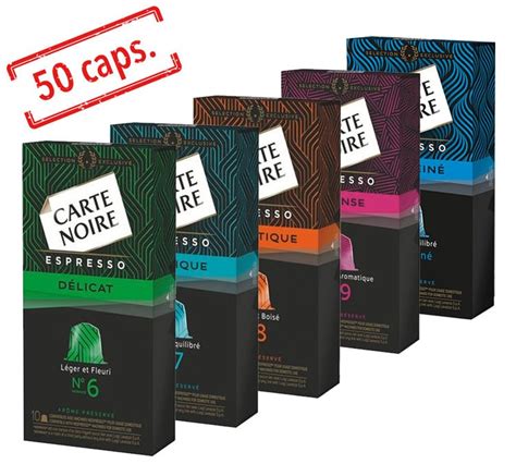 Carte Noire Pack Découverte Capsules Compatibles Nespresso